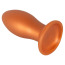 Анальна пробка Anos Big Soft Butt Plug, помаранчева - Фото №2