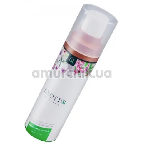 Масажна олія Exotiq Massage Aromatic Massage Oil Fresh Basil Citrus, 100 мл