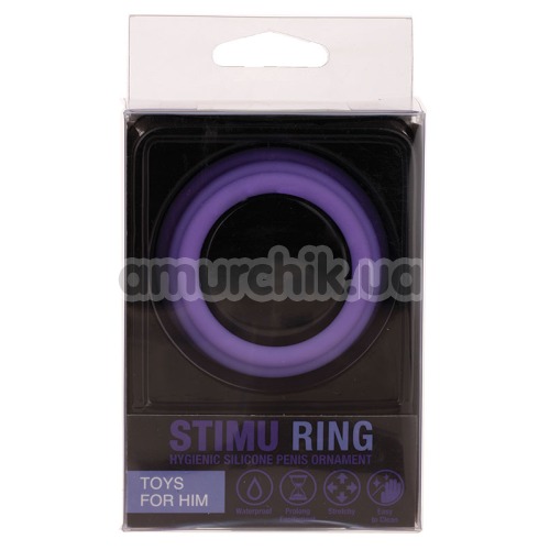 Набор эрекционных колец Stimu Ring, фиолетовый