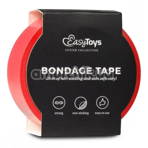 Бондажна стрічка Easy Toys Bondage Tape, червона