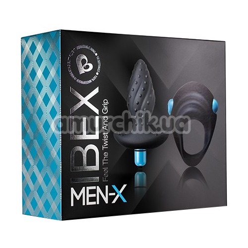 Набір з 2 іграшок Rocks-Off Men-X IBEX, чорний