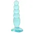 Анальная пробка Crystal Jellies Anal Delight 5, бирюзовая - Фото №4