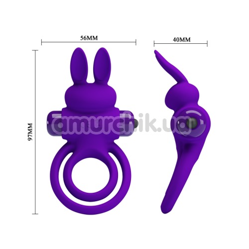 Виброкольцо Pretty Love Vibrant Penis Ring III, фиолетовое
