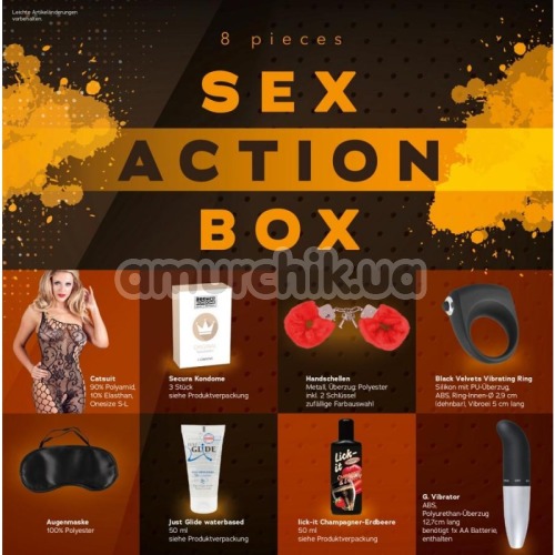 Набор из 8 игрушек Sex Action Box 8 pieces