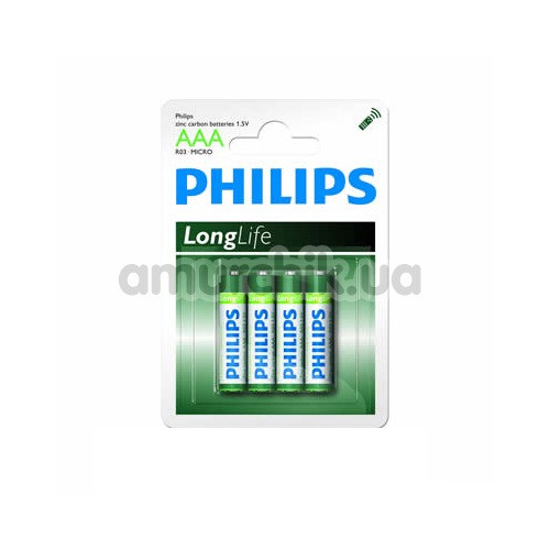 Батарейки Philips LongLife AAA, 4 шт
