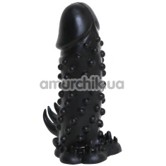 Насадка на пенис Malesation Nubby Sleeve, чёрная - Фото №1