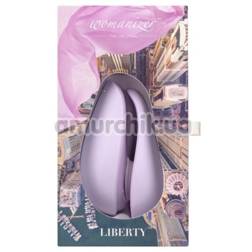 Симулятор орального секса для женщин Womanizer Liberty, светло-фиолетовый