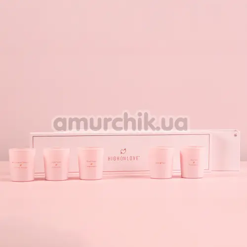 Набір масажних свічок HighOnLove Mini Massage Candles Collection, 5 х 35 г