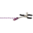 Набір затискачів Nipple Play Purple Chain Nipple Clamp, фіолетовий - Фото №3