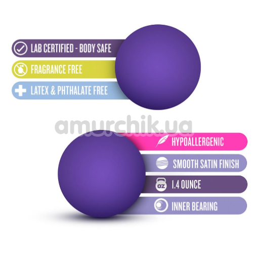 Вагинальные шарики Luxe Double O Advanced Kegel Balls, фиолетовые