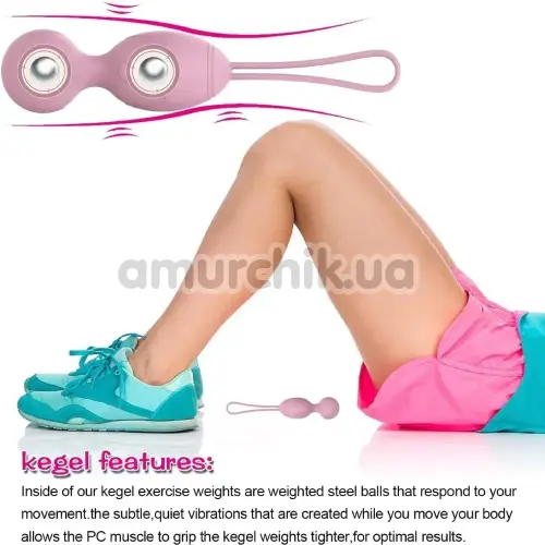 Набор вагинальных шариков BeYourLover Kegel Balls Exercise, розовый
