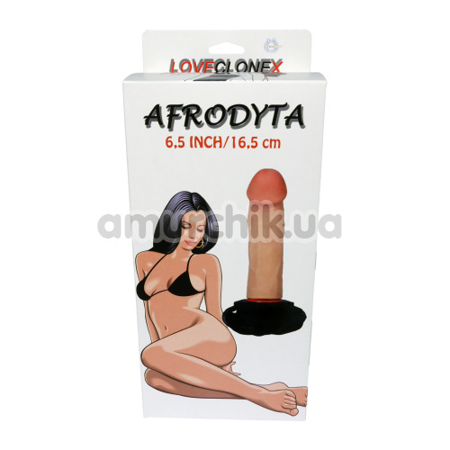 Страпон LoveCloneX Afrodyta 6.5, тілесний