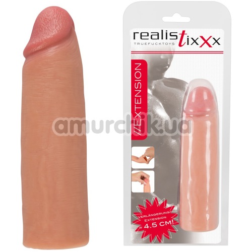 Насадка на пенис Realistixxx Extension Sleeve, телесная