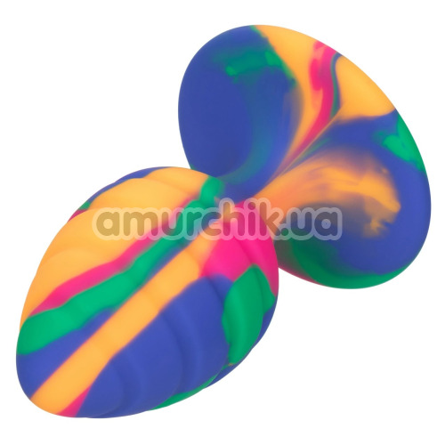 Анальна пробка Cheeky Swirl Tie-Dye Plug M, мультикольорова