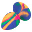 Анальна пробка Cheeky Swirl Tie-Dye Plug M, мультикольорова - Фото №2