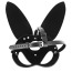 Маска зайчика Fetish Tentation Enjoy Pain Adjustable Bunny Mask, черная - Фото №1