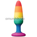 Анальна пробка Colours Pleasure Small Plug Pride Edition, мультикольорова - Фото №1