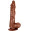 Фалоімітатор Ballsy Super Cock James Deen 8.5, коричневий - Фото №1