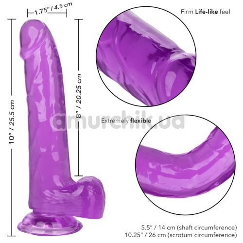 Фалоімітатор Size Queen Dong 8, фіолетовий