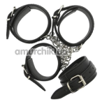 Фіксатори Blaze Luxury Hog Tie Cuff Set, чорні - Фото №1