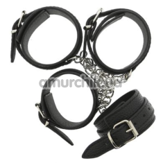 Фиксаторы Blaze Luxury Hog Tie Cuff Set, черный - Фото №1
