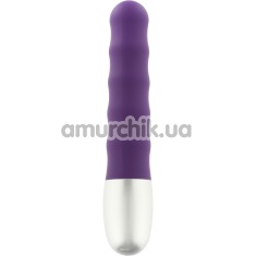 Вібратор Discretion Ribbed Vibrator, фіолетовий - Фото №1