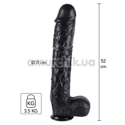 Фаллоимитатор Hidden Desire Extreme Dong XXXXL 52 см, черный