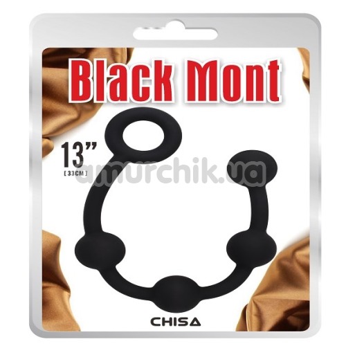 Анальная цепочка Black Mont P Storm Beads S 13, черная