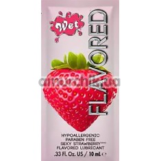Оральный лубрикант Wet Flavored Sexy Strawberry, 10 мл - Фото №1