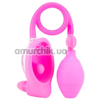 Вакуумна помпа для вагіни з вібрацією Vibrating Vagina Pump Ultimate Pleasure, рожева - Фото №1