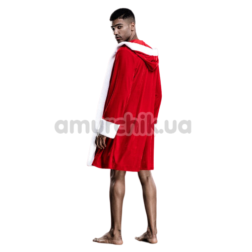 Костюм новорічний JSY Sexy Lingerie 4977, червоно-білий: труси + халат