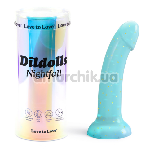 Фалоімітатор Love To Love Dildolls Nightfall, блакитний