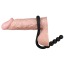 Эрекционное кольцо со стимулятором простаты Mr.Hook с шариками, черное - Фото №4