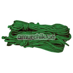 Мотузка Shibari Studio, зелена - Фото №1