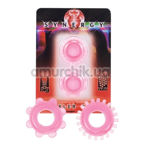 Набір ерекційних кілець Synergy Tickler Ring, 2 шт., рожевий