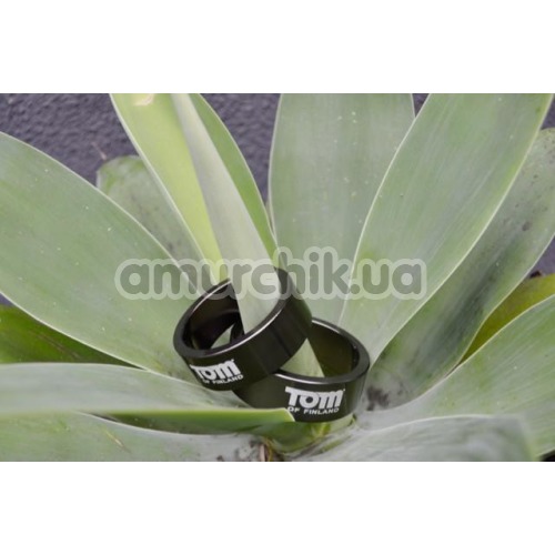 Эрекционное кольцо Tom of Finland 60mm Aluminum Cock Ring, черное
