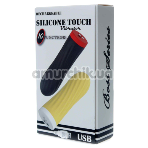 Клиторальный вибратор Boss Series Silicone Touch Vibrator, черный