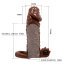 Насадка на пенис с вибрацией Brave Man 016010, коричневая - Фото №3
