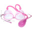 Вакуумная помпа для увеличения груди Breast Pump Enlarge With Twin Cups 014091, розовая - Фото №3