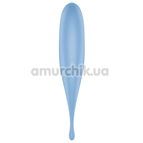 Симулятор орального секса для женщин с вибрацией Satisfyer Twirling Pro, голубой