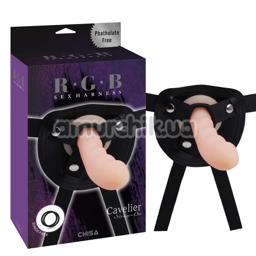 Страпон R.G.B Sex Harness 8.5 Cavelier Strap-On, телесный