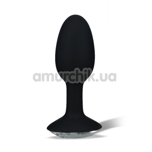 Анальная пробка Crystal Amulet Silicone Butt Plug Small, черная