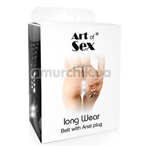 Анальная пробка Art of Sex Long Wear М, серебряная