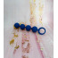 Анальная цепочка Loveshop Silicone Four Anal Beads Chain, синяя - Фото №4