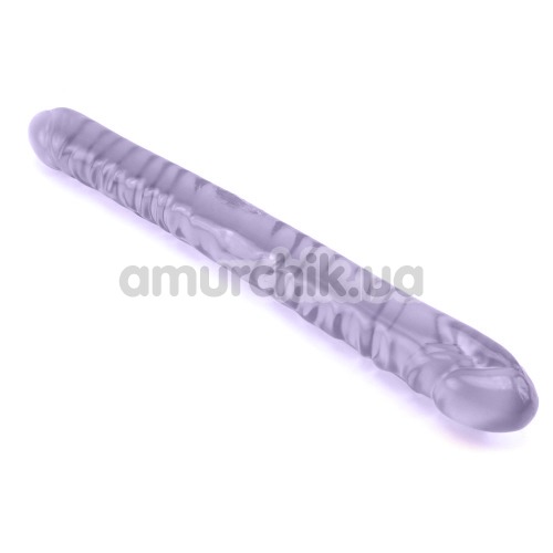 Двуконечный фаллоимитатор Crystal Jellies, 45 см фиолетовый