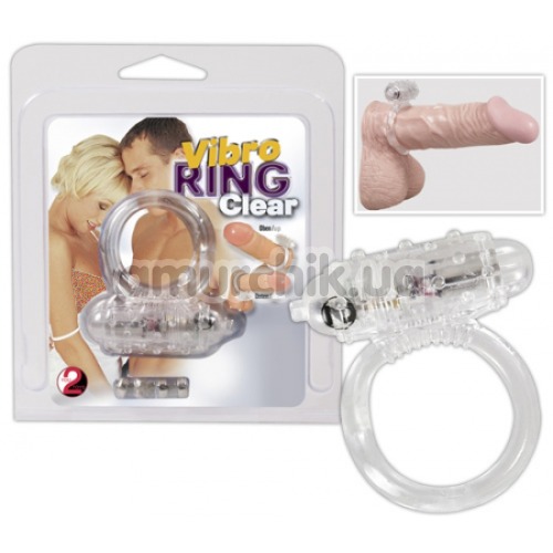 Виброкольцо Vibro Ring, прозрачное