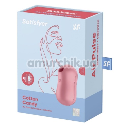 Симулятор орального секса для женщин Satisfyer Cotton Candy, розовый