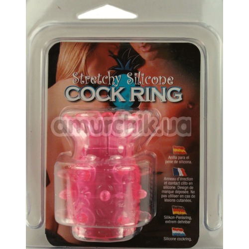 Кільце-насадка Strechy Silicone Cock Ring рожеве