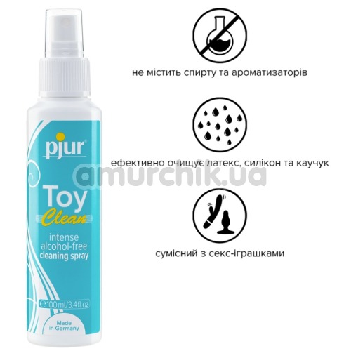 Антибактериальный спрей для очистки секс-игрушек Pjur Toy Clean Intense, 100 мл