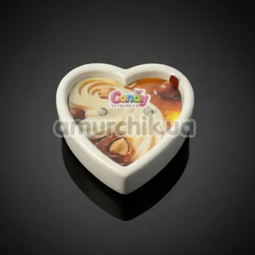 Свеча для массажа Candy Heart Nut & Cream - ореховые сливки, 70 мл
